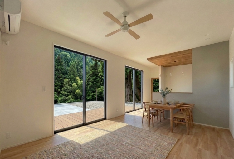 【静岡市駿河区】完成見学会｜山並みを一望する特等席。自然を五感で愉しむ、横長のパッシブ設計平屋